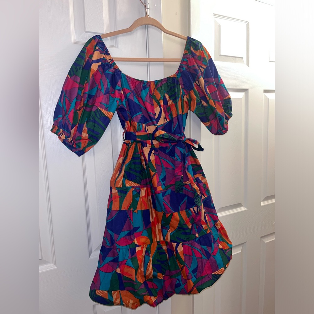 Vibrant dress!